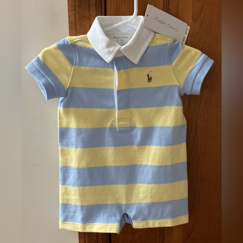 Polo Ralph Lauren Baby Cotton Rugby Shortall
NWT
Size 3 Months